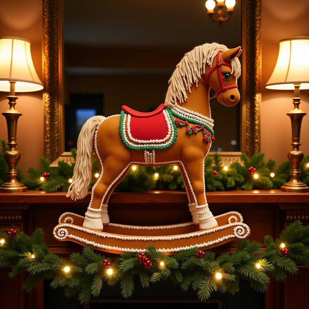 Displaying a Gingerbread Rocking Horse