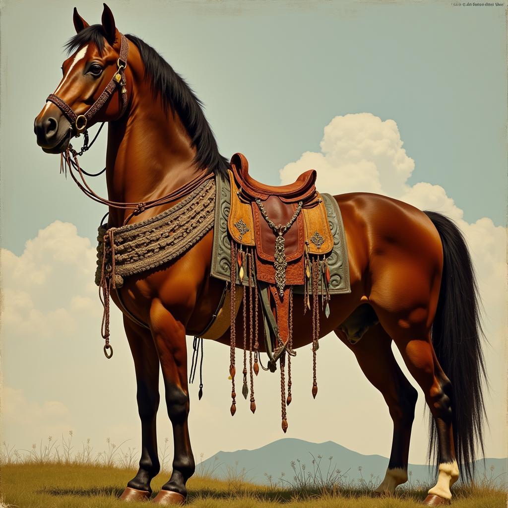 Modern Artistic Interpretation of the Girdle Horse