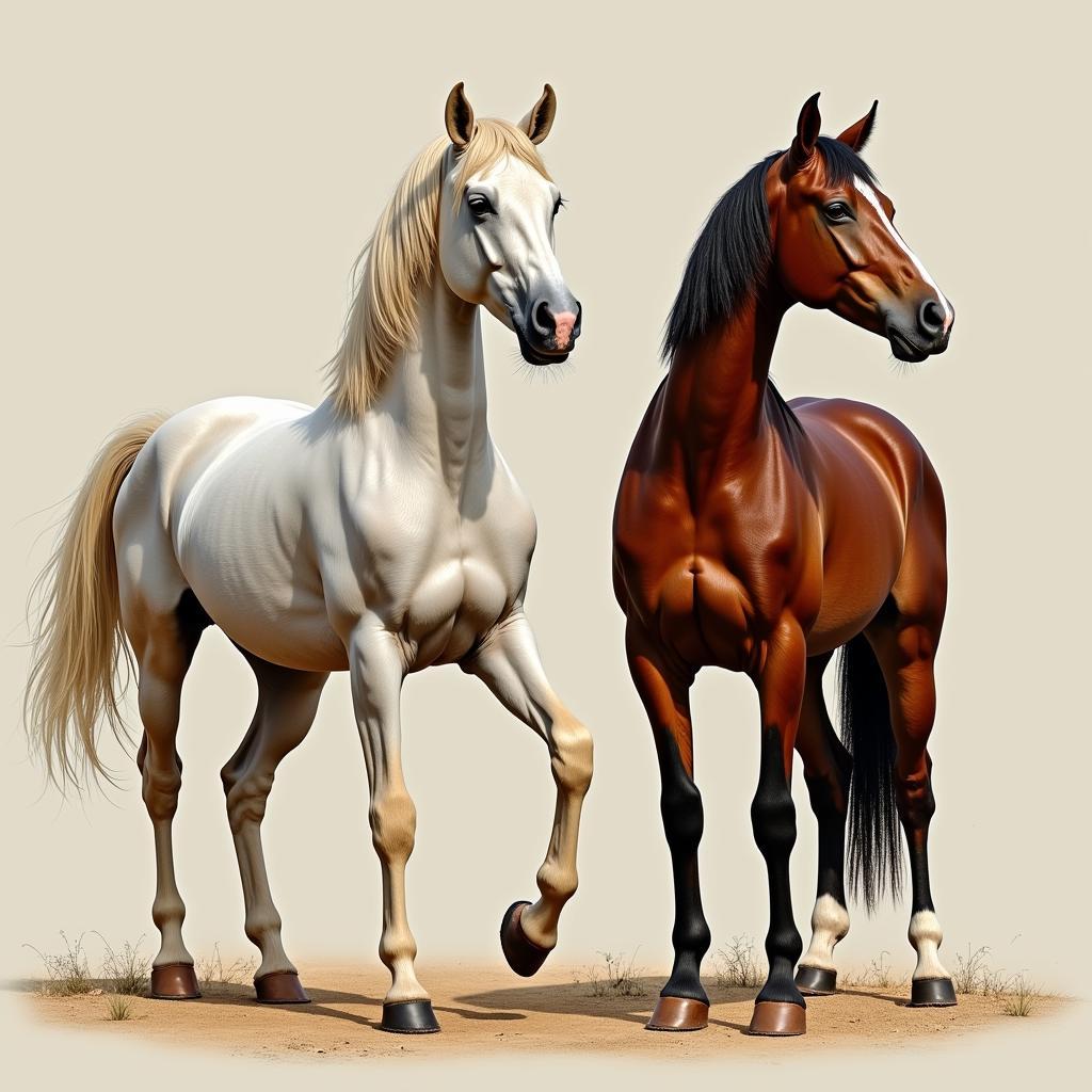 Graceful Horse Breeds: Arabian and Thoroughbred