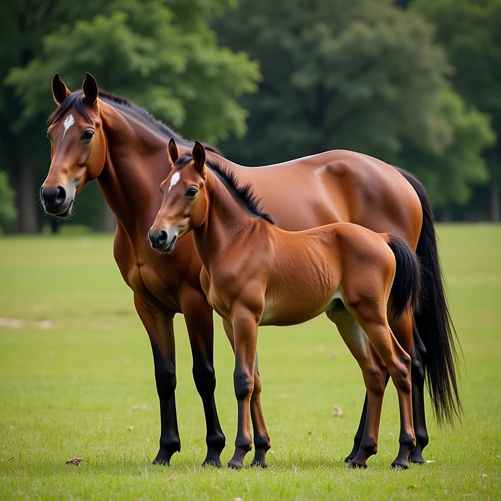 Healthy Horse Foal