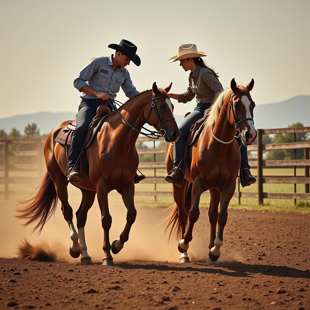 Heel Horse and Rider Partnership