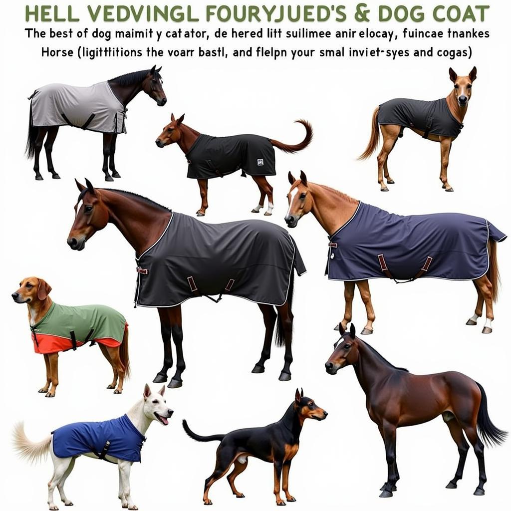 Variety of Horse and Dog Coats