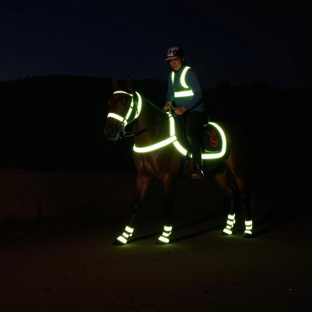 Horse and Rider Night Visibility