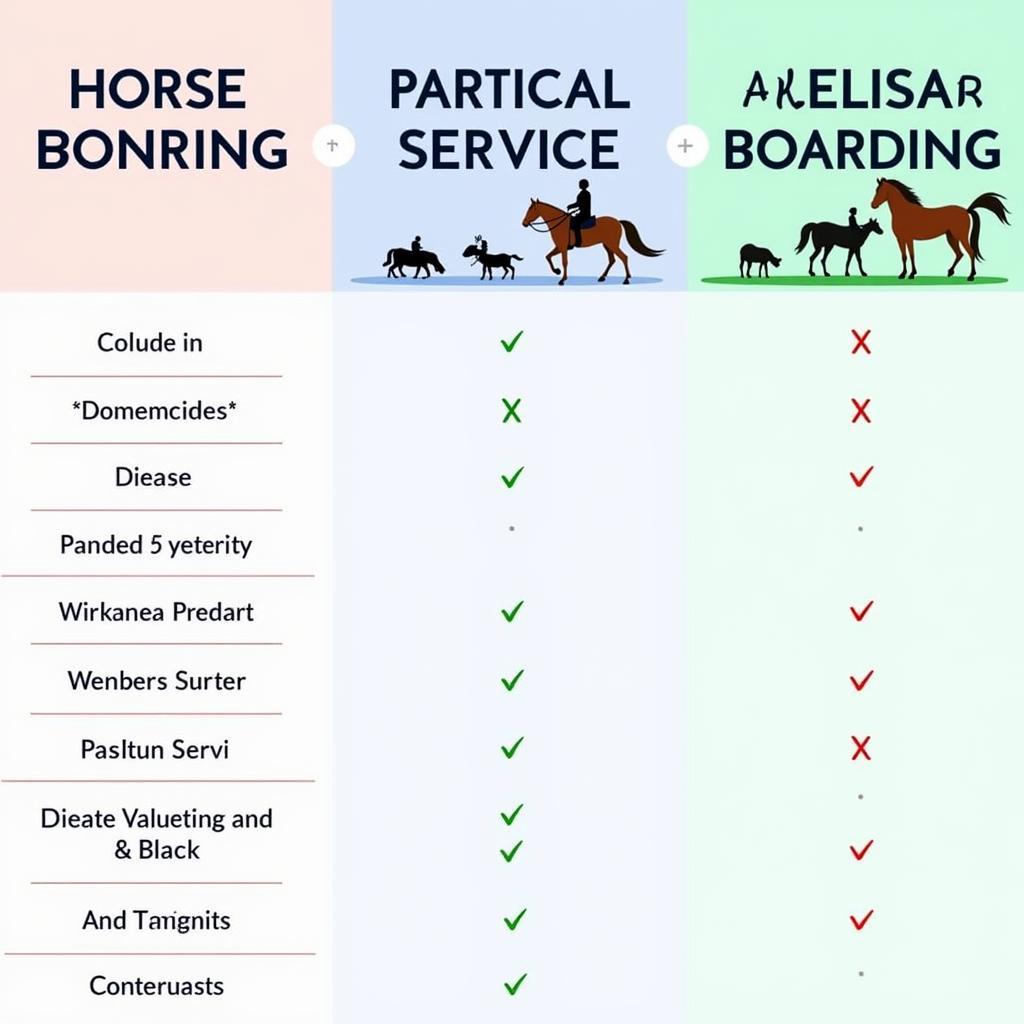 Comparison of Horse Boarding Services