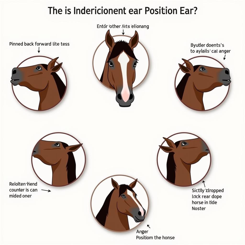 Horse ears indicating mood