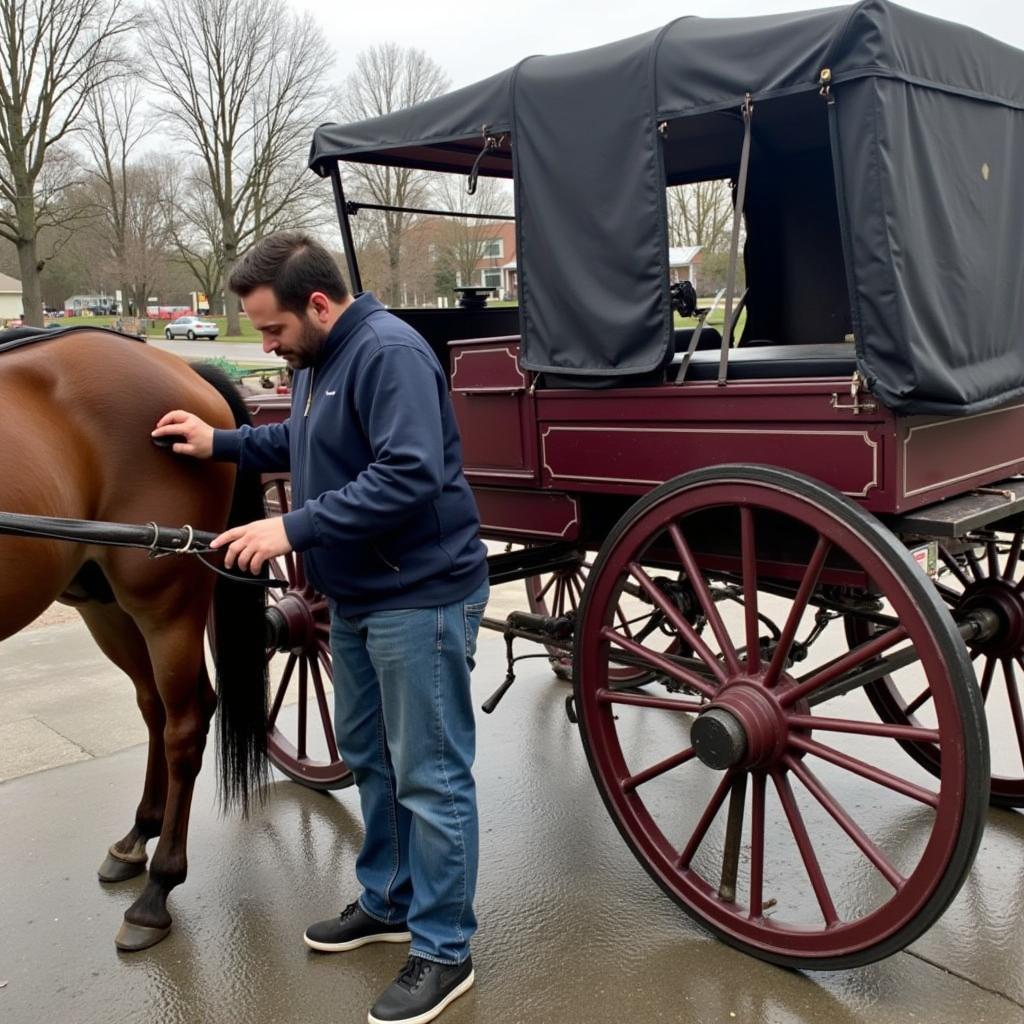 Maintaining a Horse Driving Cart