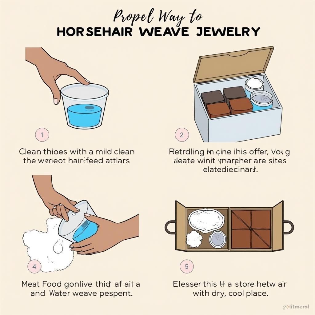 Horse Hair Weave Jewelry Care