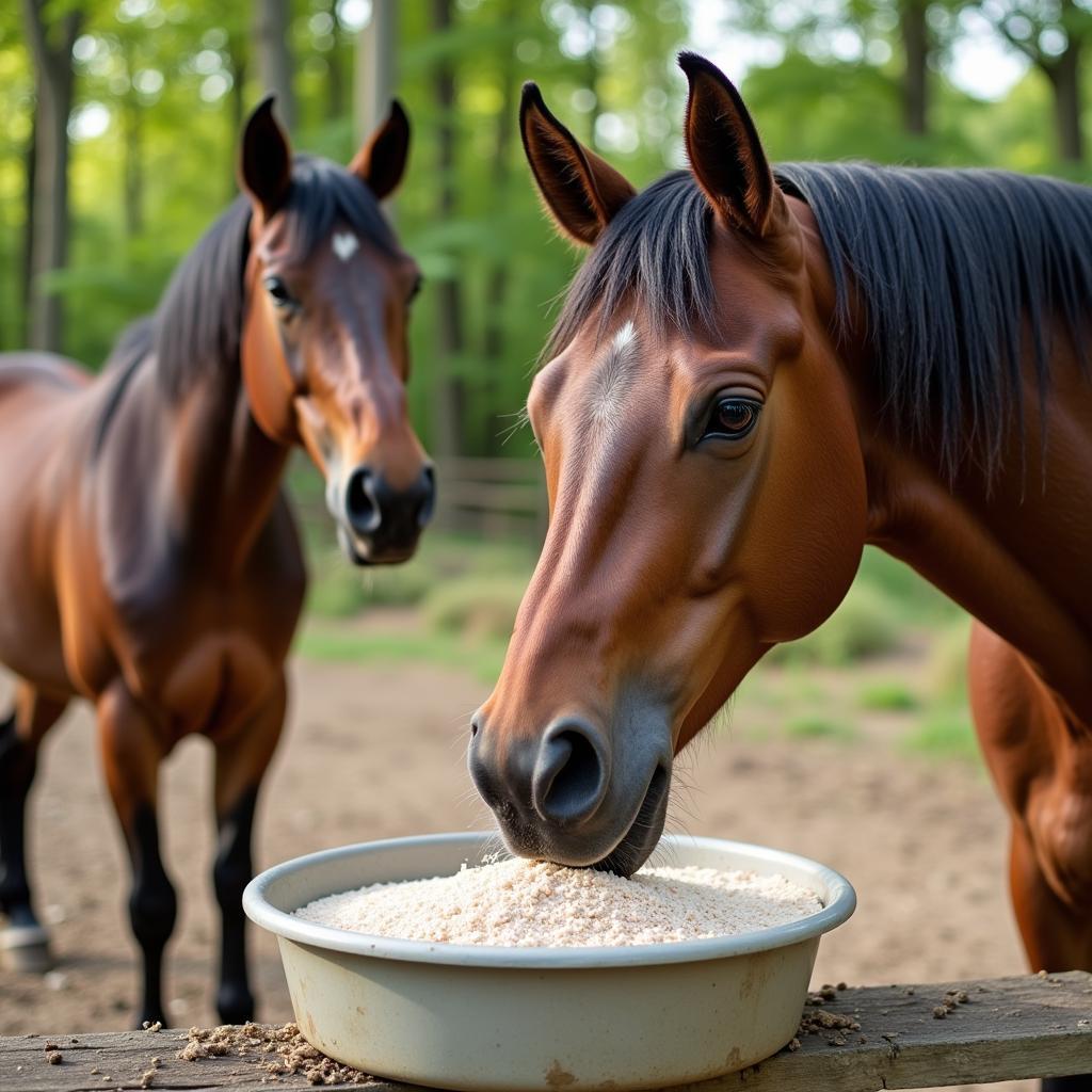 A healthy horse benefits from access to loose salt and minerals.