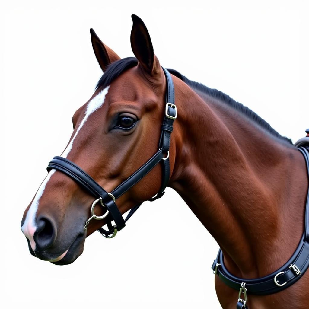 Properly Fitted Horse Headstall and Breastcollar