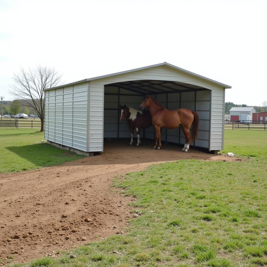 Ideal Placement for a Horse Lean-to Shed