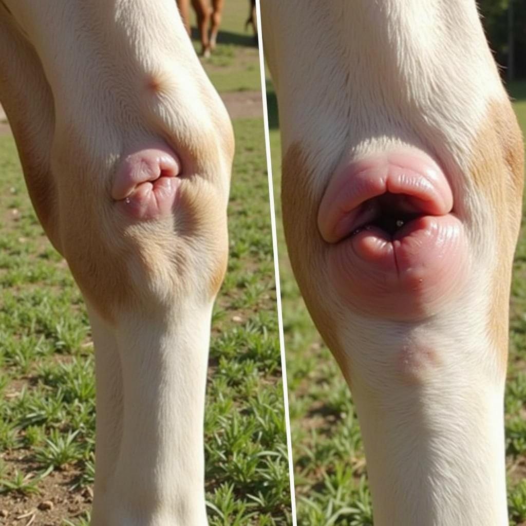 Horse Leg Wound Healing with Vetasan Ointment