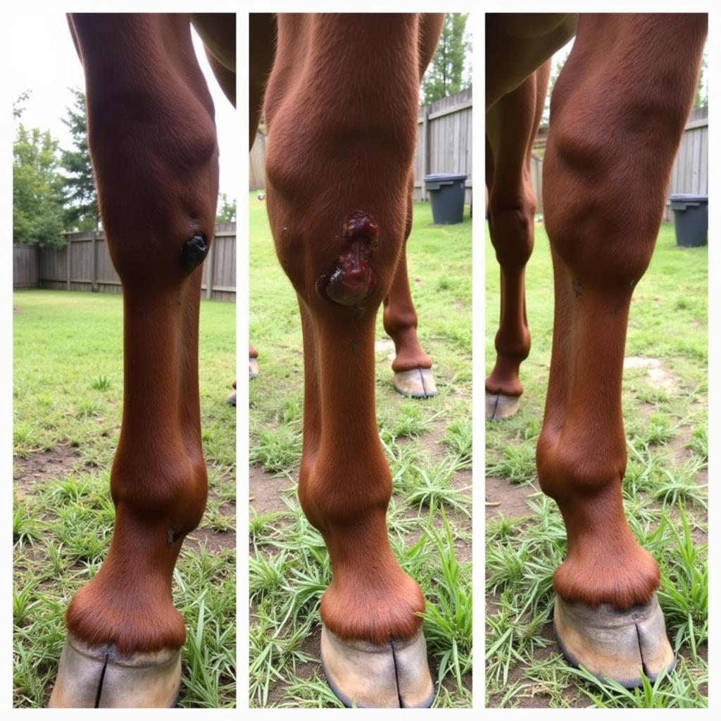 Horse Leg Wound Healing with Silver Honey