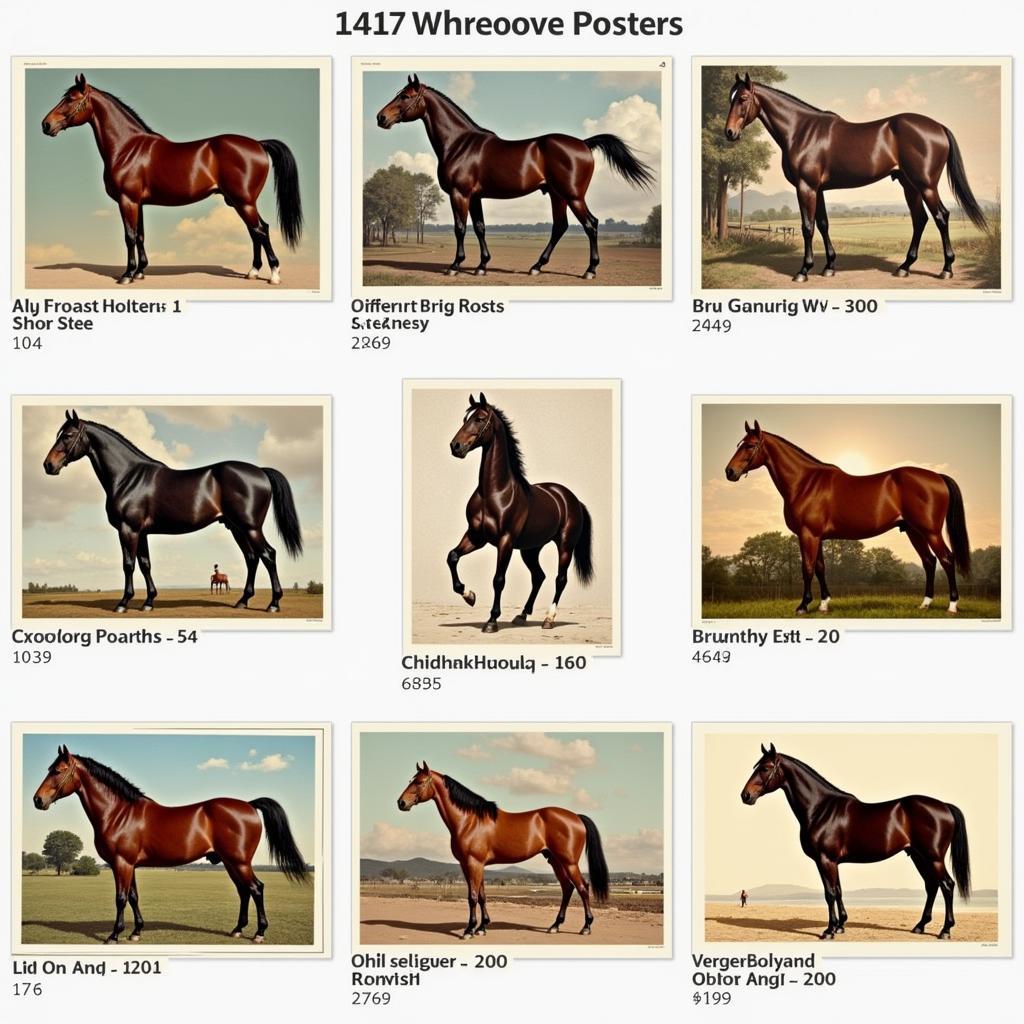 Horse Poster Styles: A Diverse Range