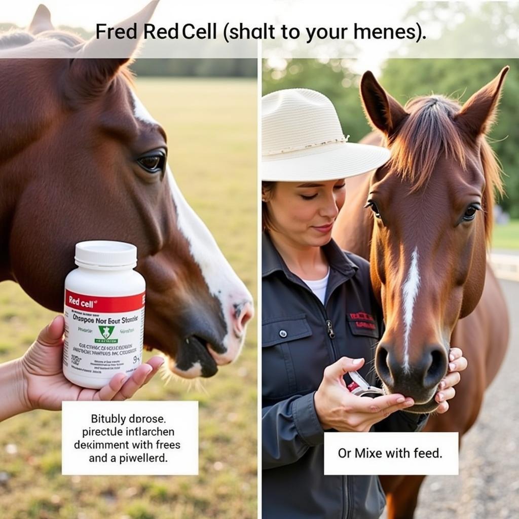 Horse Receiving Red Cell Supplement