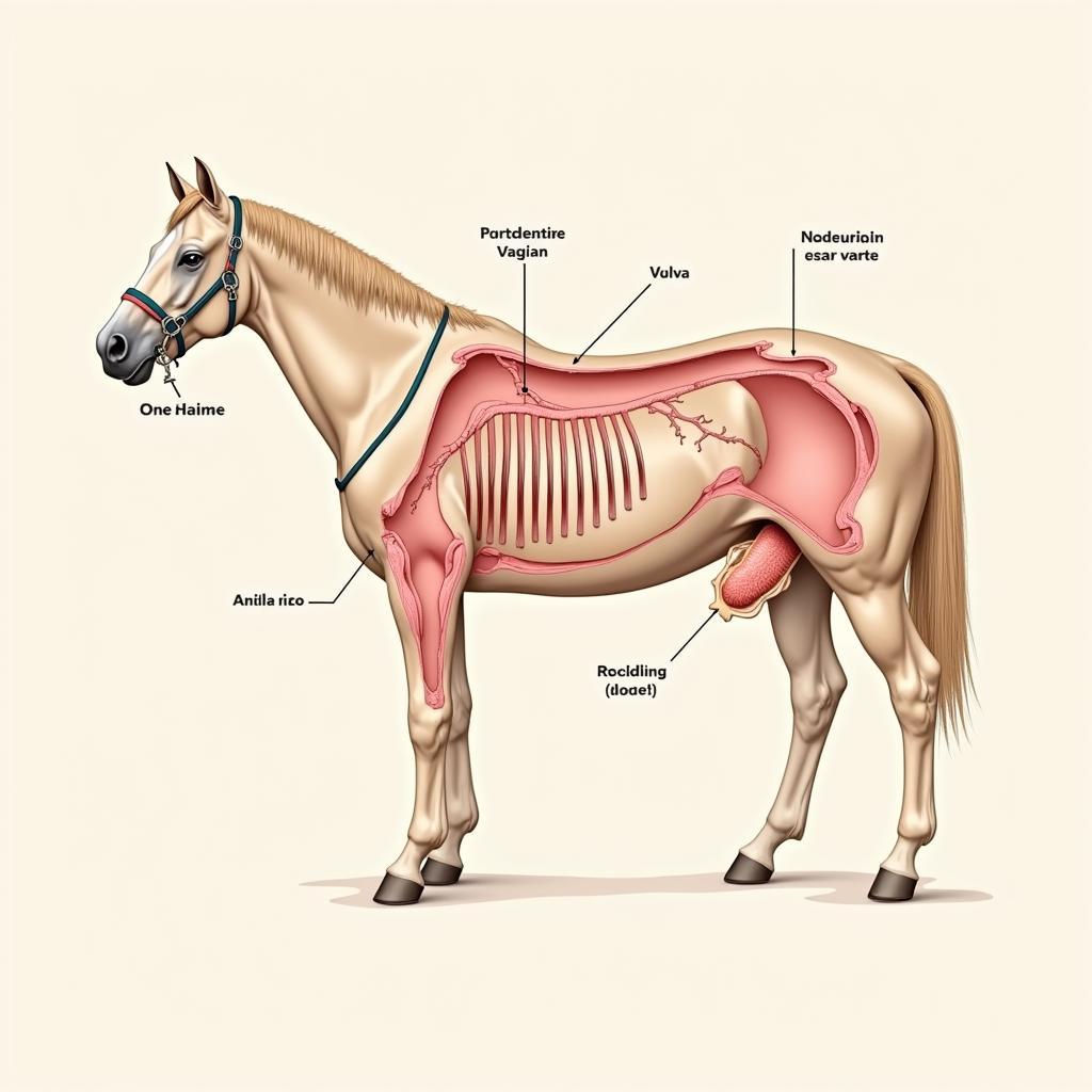 Horse Reproductive Anatomy Diagram