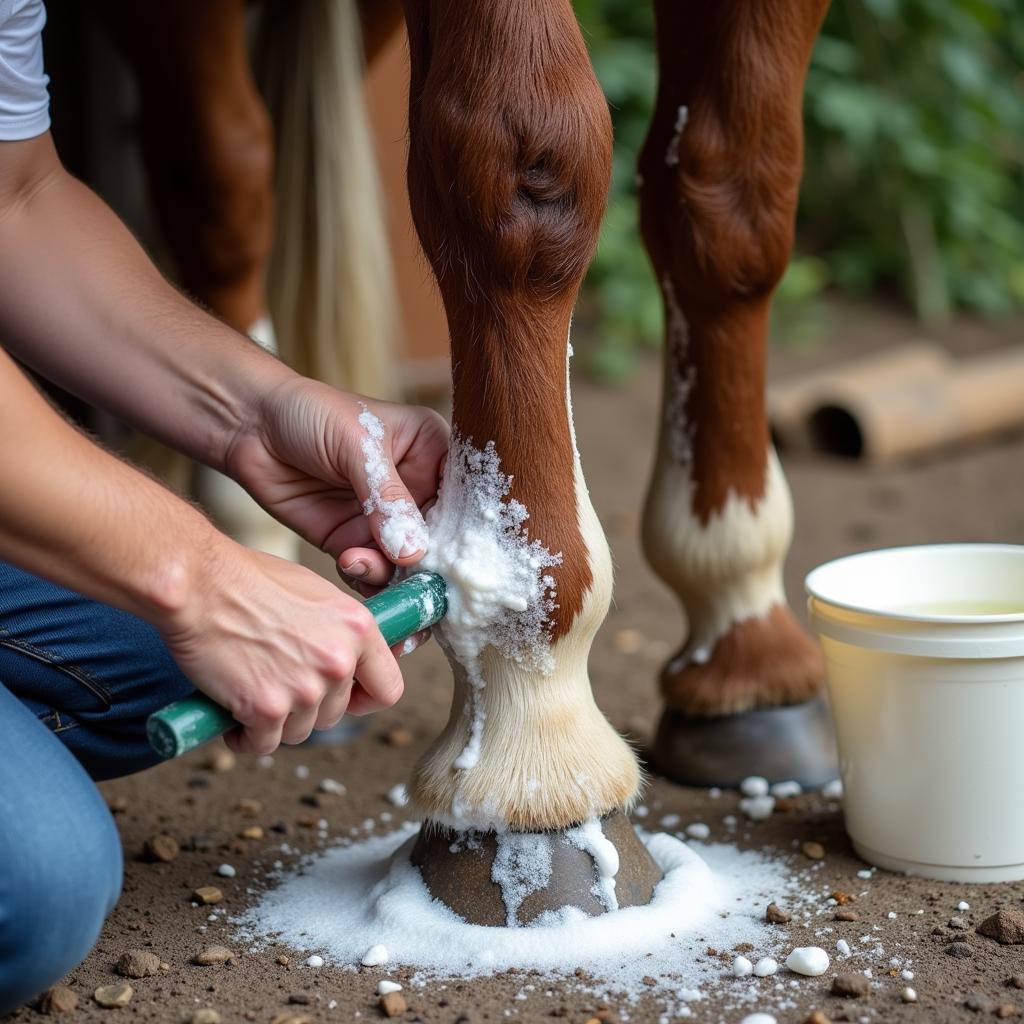 Horse Scrubbing Process