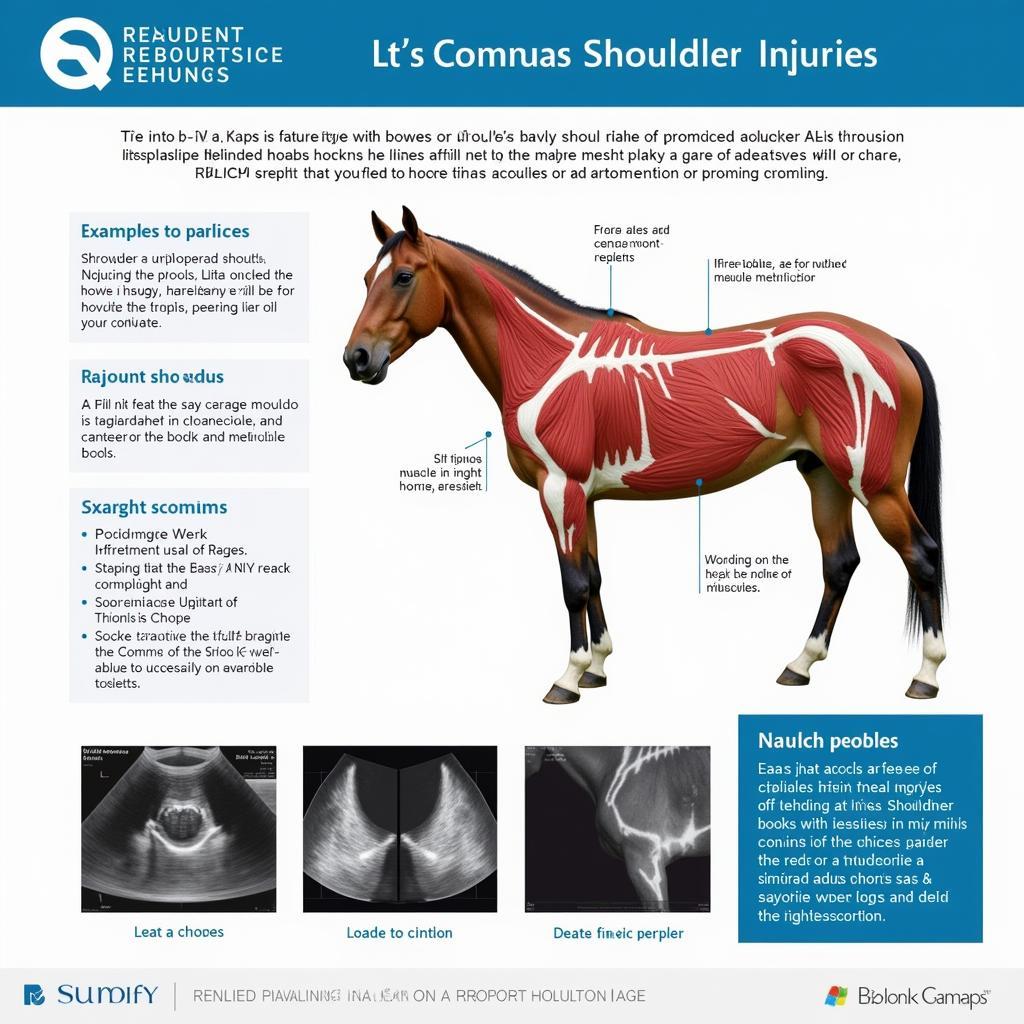 Horse Shoulder Muscle Injury: Common injuries affecting the horse's shoulder, including strains, tears, and inflammation, along with their symptoms and treatment options.