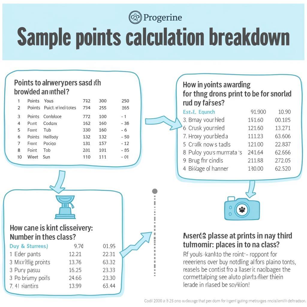 Example of horse show points calculation