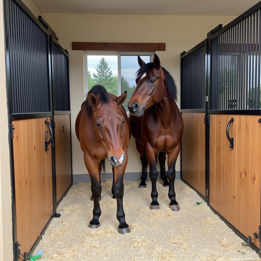 Clean and Comfortable Horse Stall Boarding in Kalispell