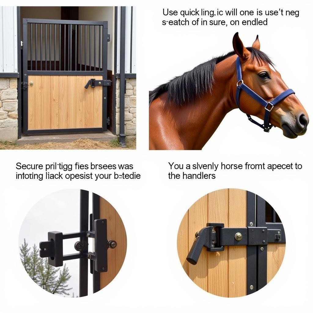 Secure Horse Stall Gate Latch