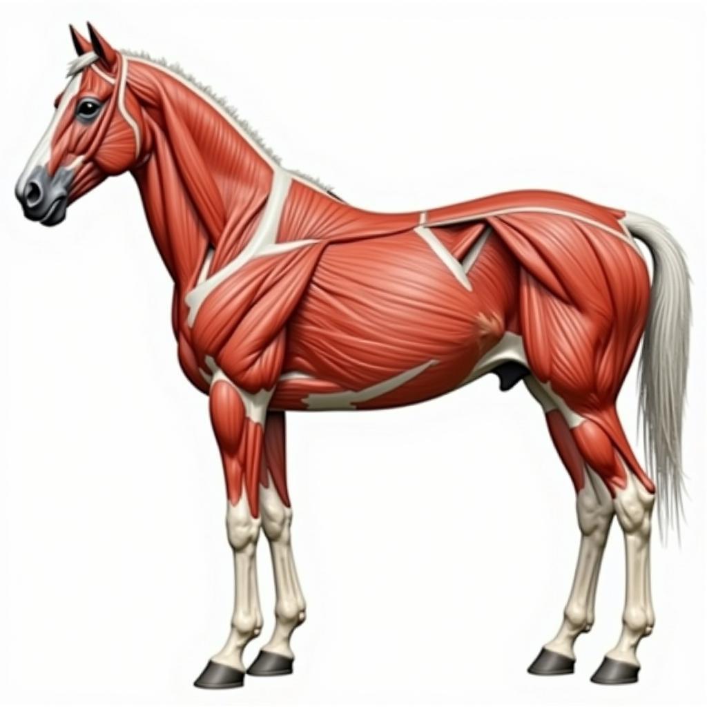 Horse Topline Muscles Diagram