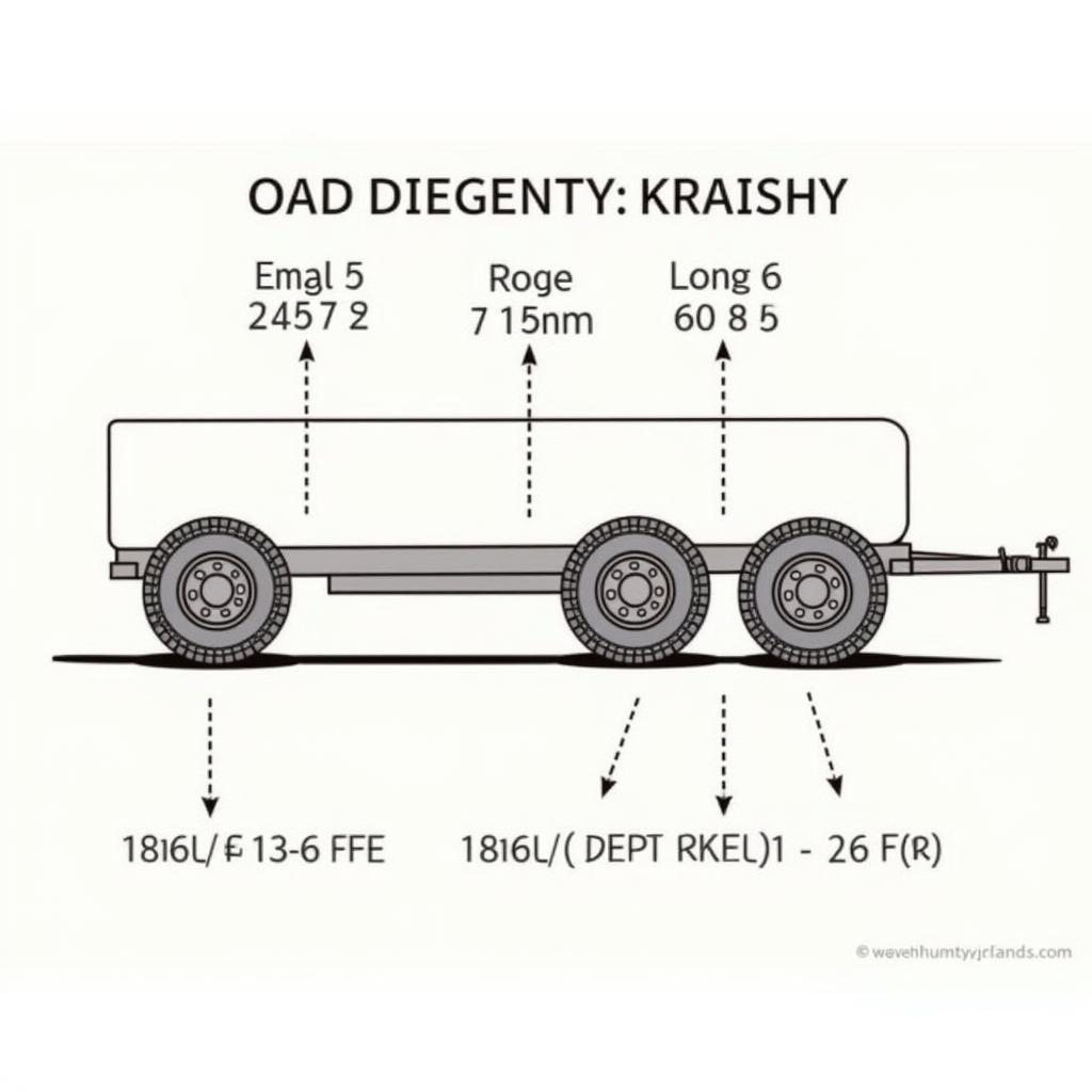 Diagram Showing Weight Distribution on a Horse Trailer