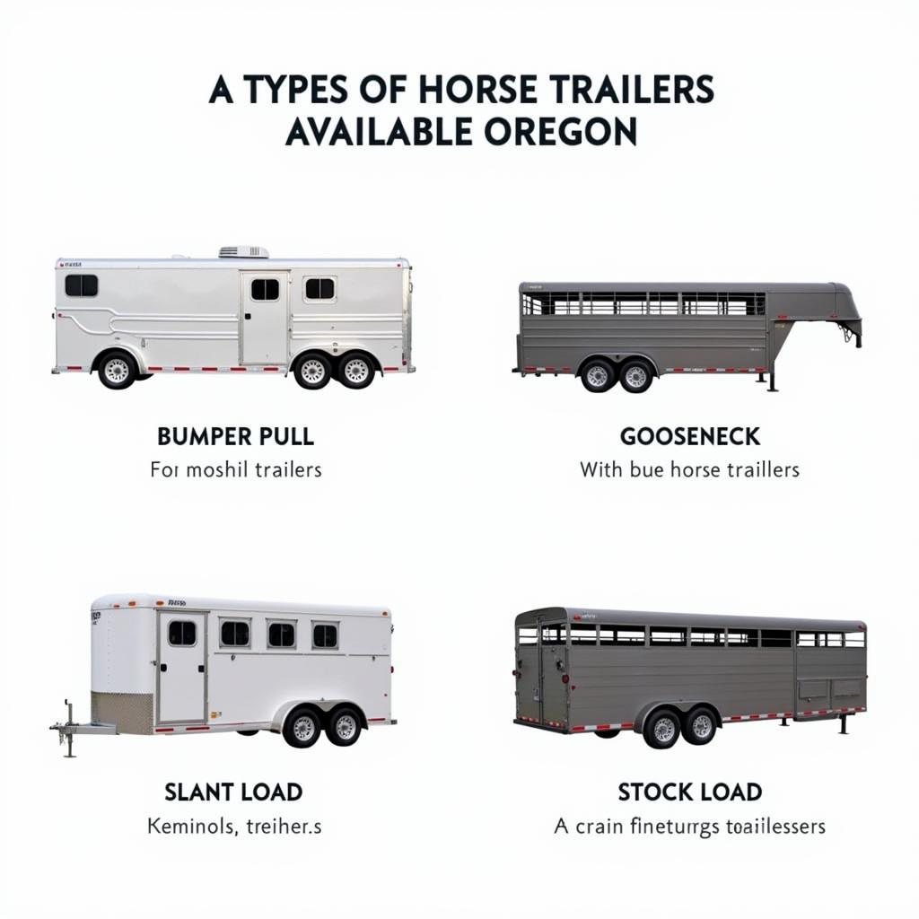 Various Types of Horse Trailers in Oregon