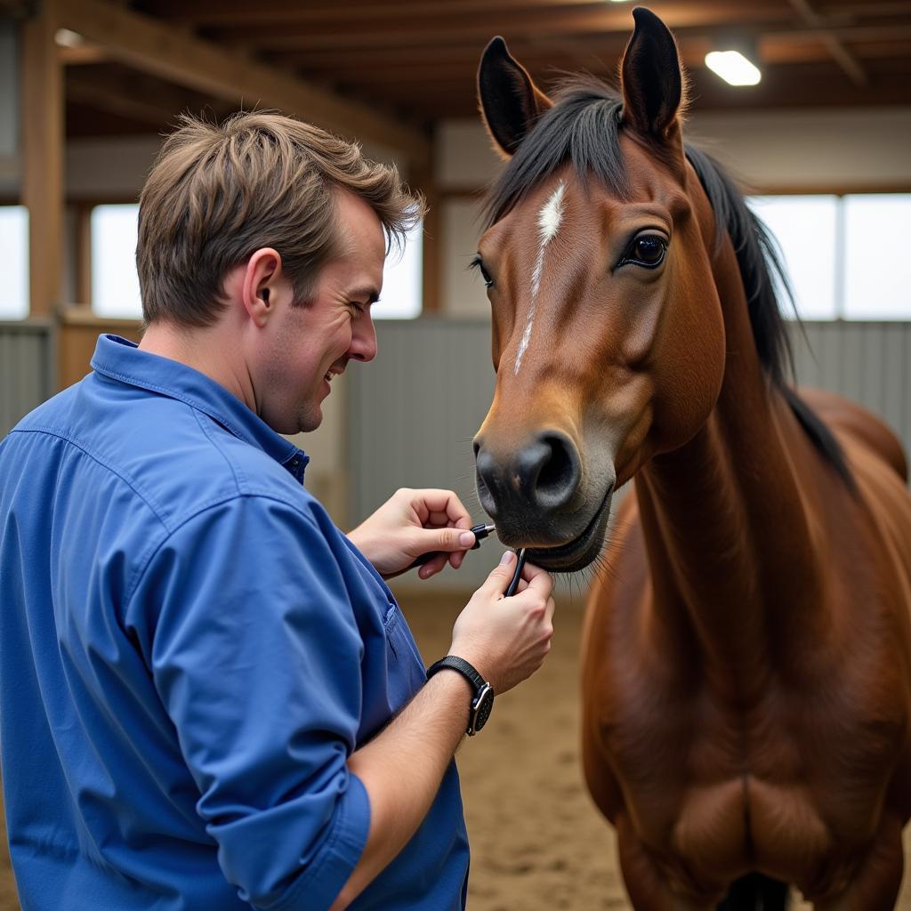 Horse Veterinary Checkup at Kill Pen