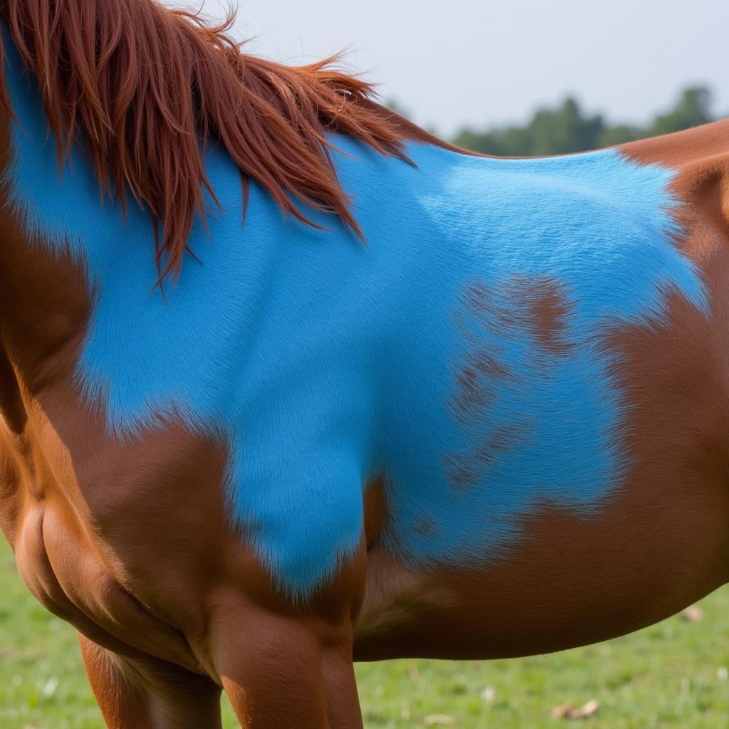 Horse with Treated Rain Rot