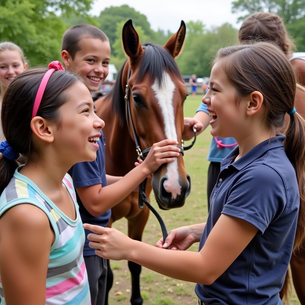 Making Friends at Illinois Horse Camp