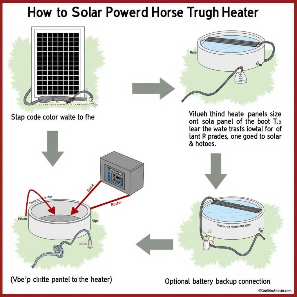 Installing a Solar Powered Horse Trough Heater