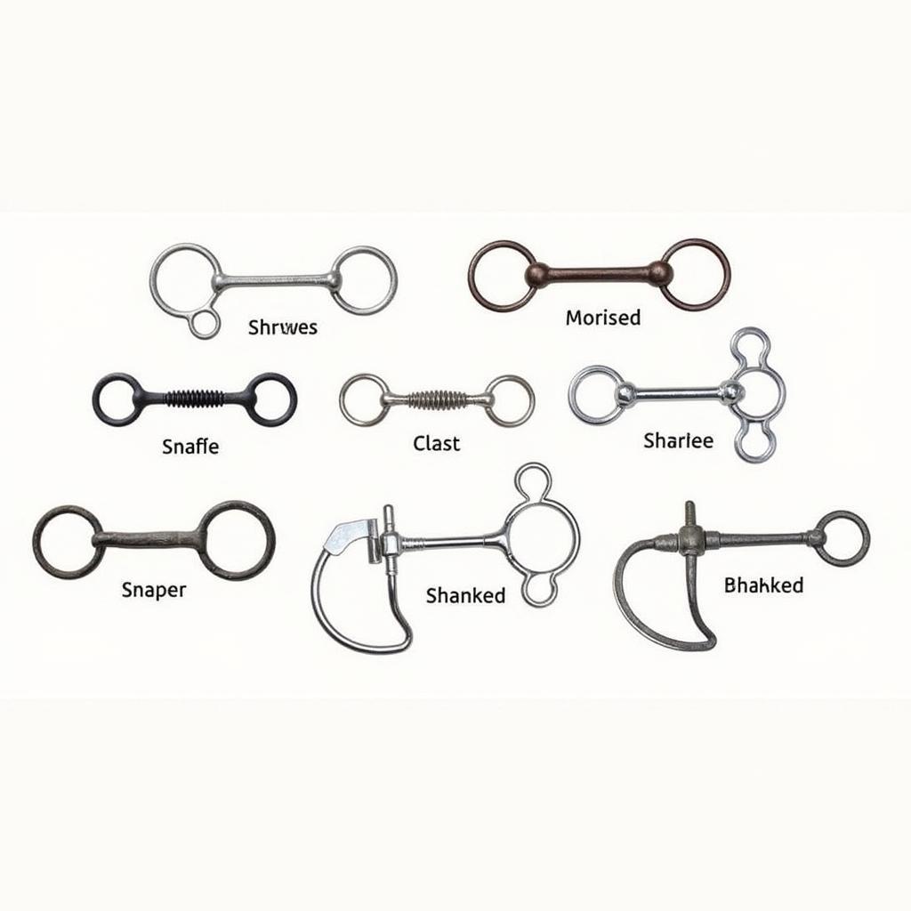 Different Types of JR Cow Horse Bits