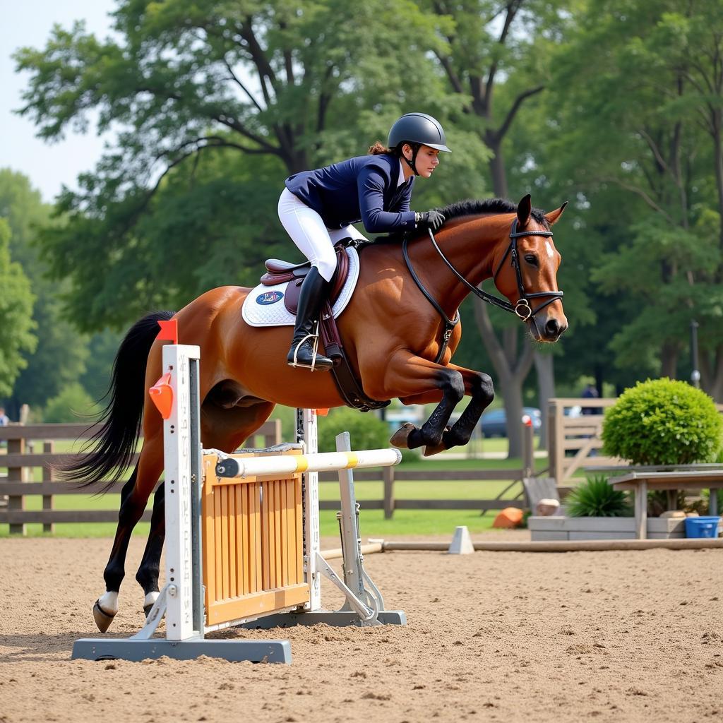 Jumping Horse and Rider Advanced Training