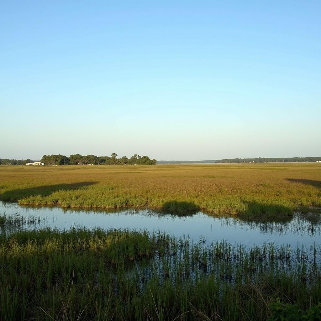 Coastal Scenery of Little Horse Island, South Carolina