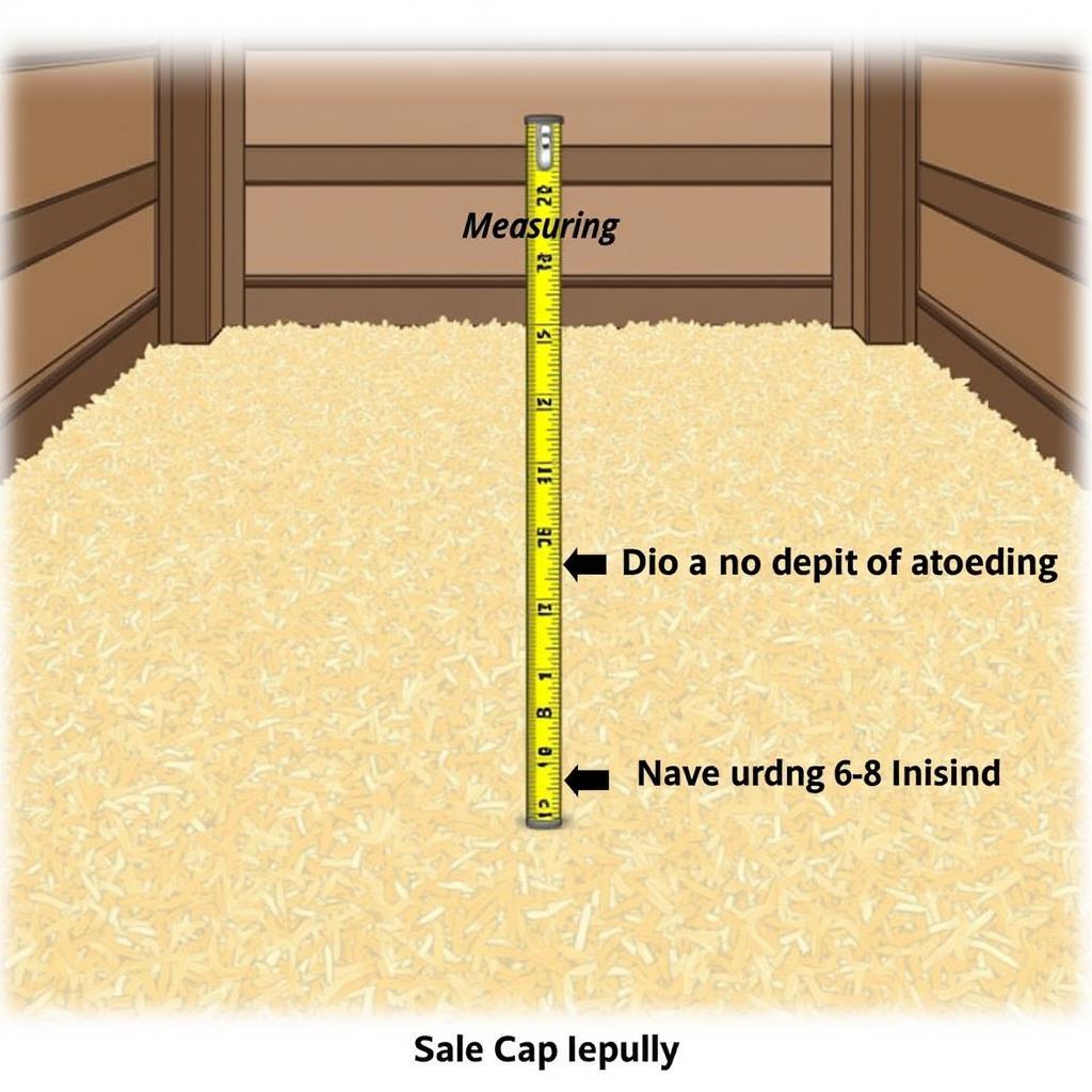 Measuring Horse Shavings in a Stall