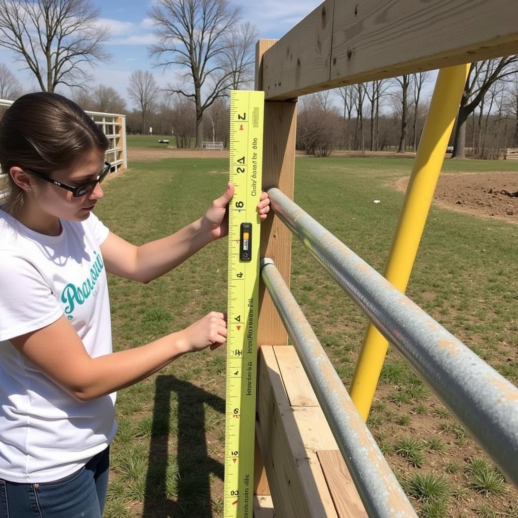 Measuring the Correct Height of a Hitching Rail