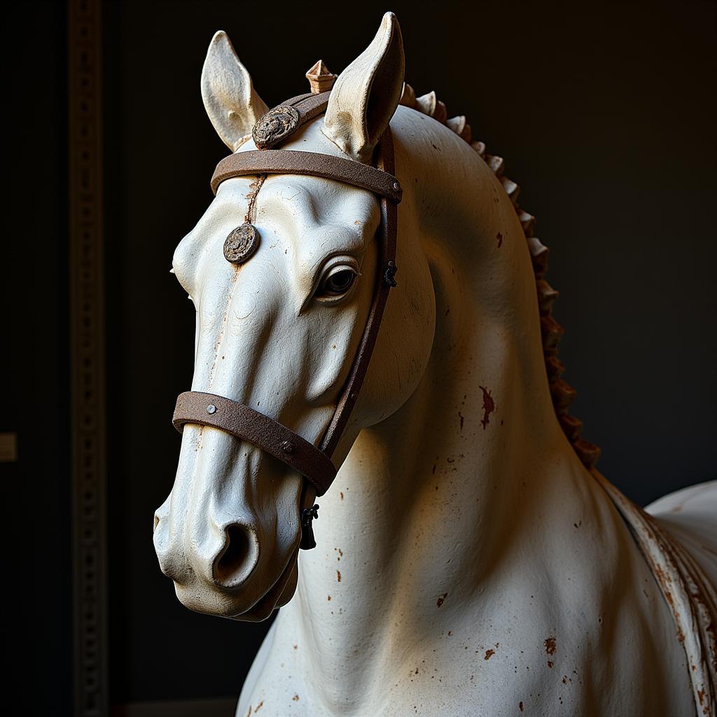 Medici Riccardi Horse Head Sculpture in Florence