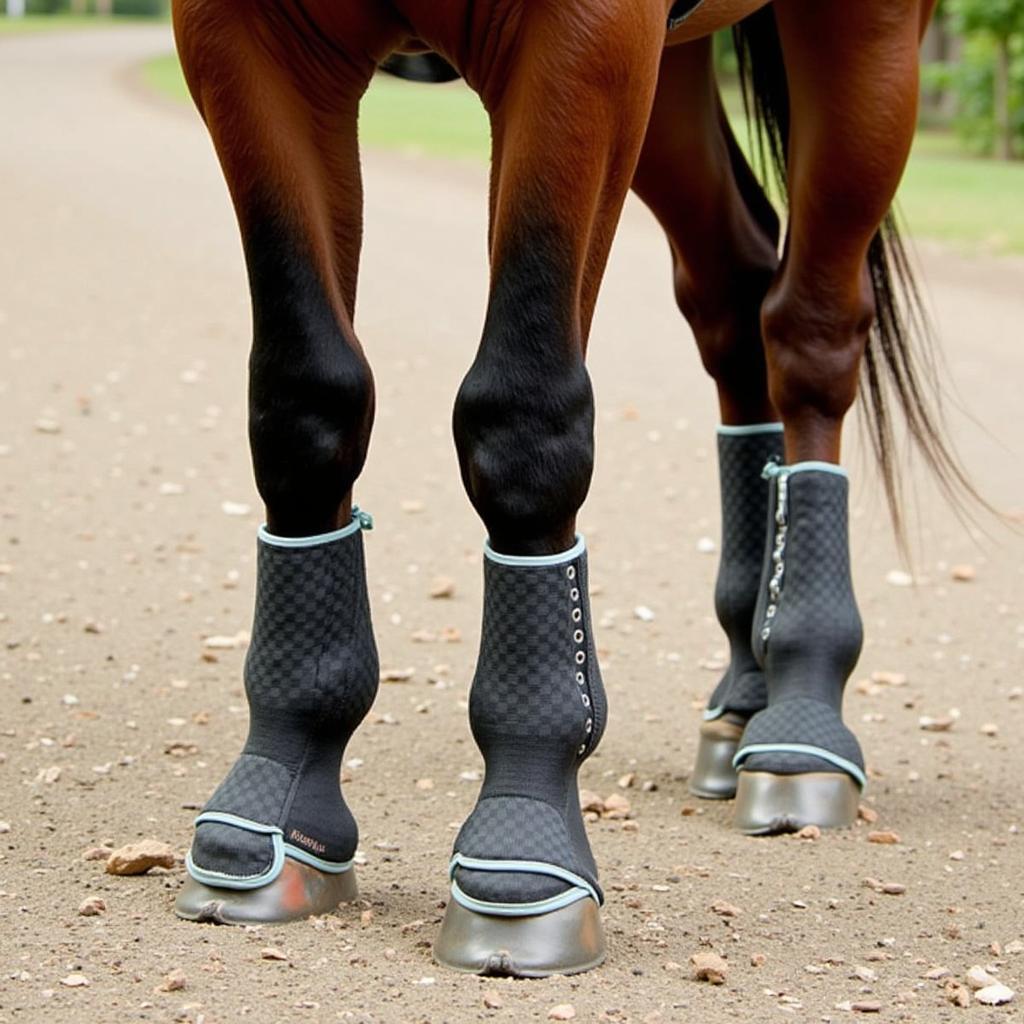 Mesh Fly Boots Close-Up