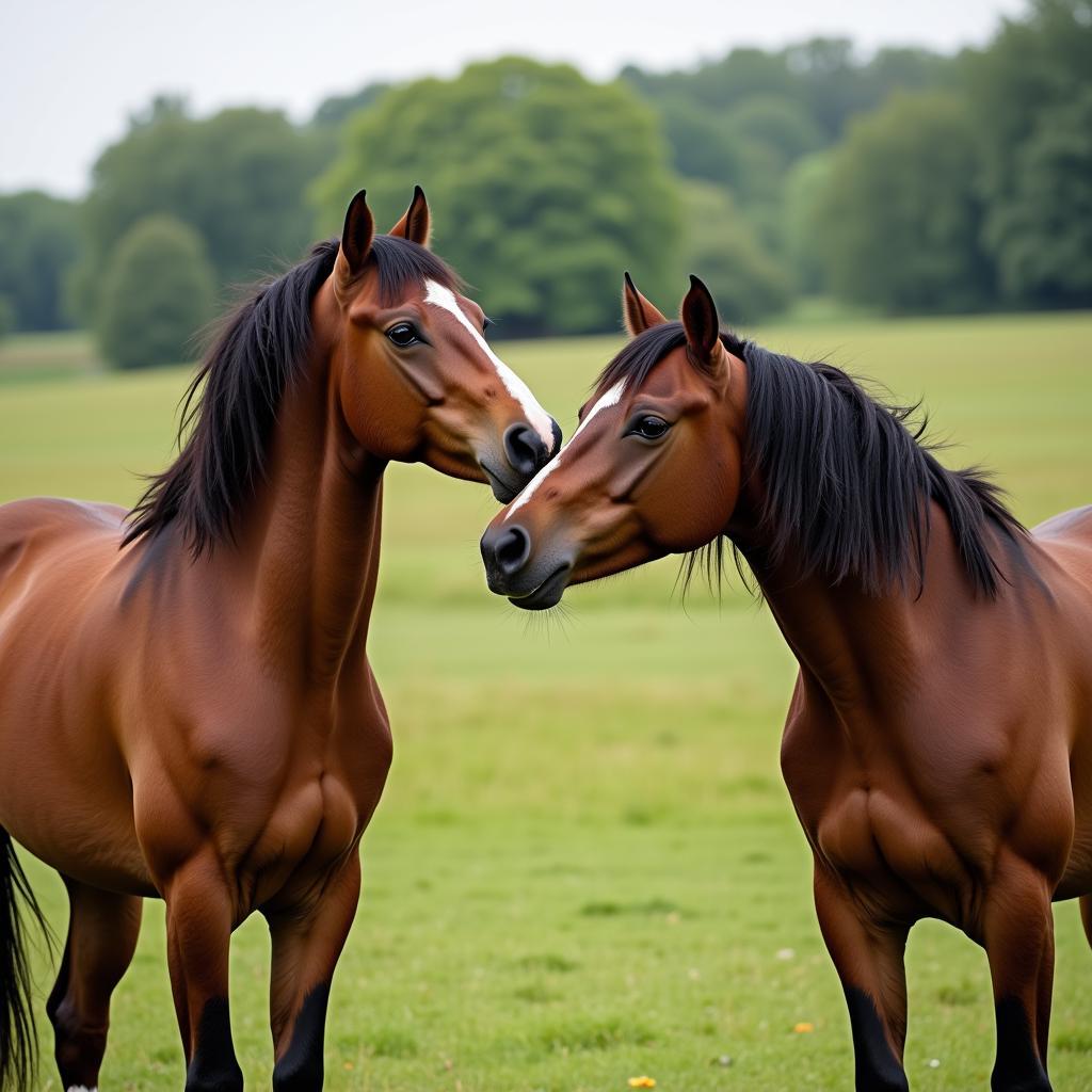 Natural Horse Mating Behavior