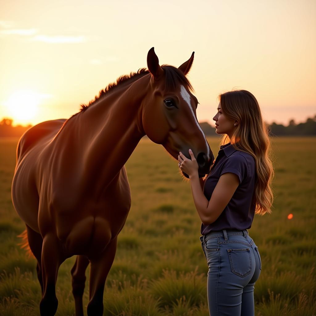 Capturing natural and authentic poses with a horse