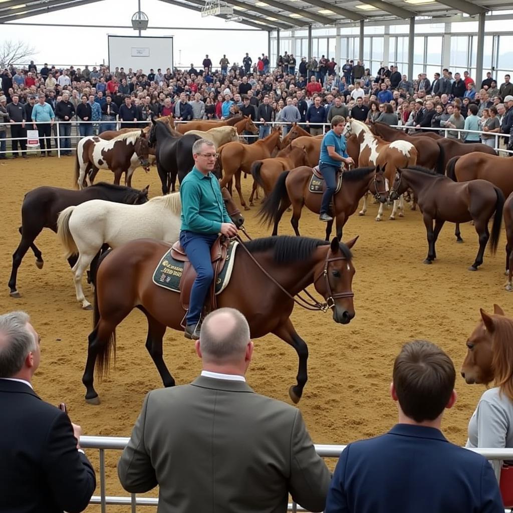 Horse auction in New Hampshire