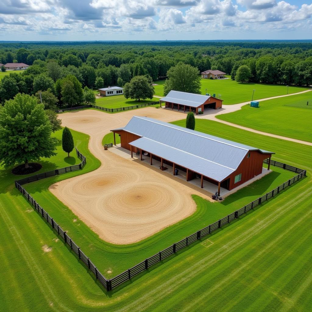 Orlando Horse Property Aerial View