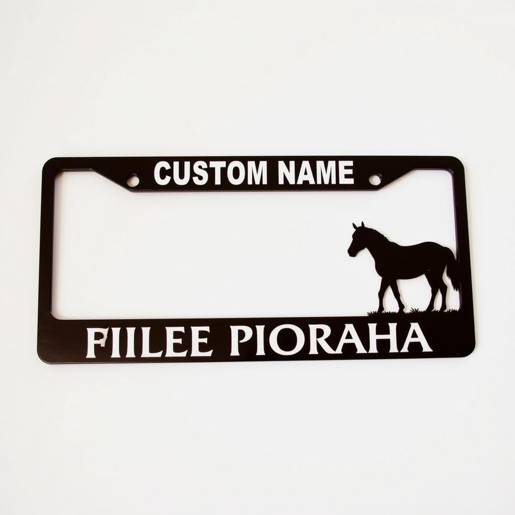 Personalized Horse License Plate Frame