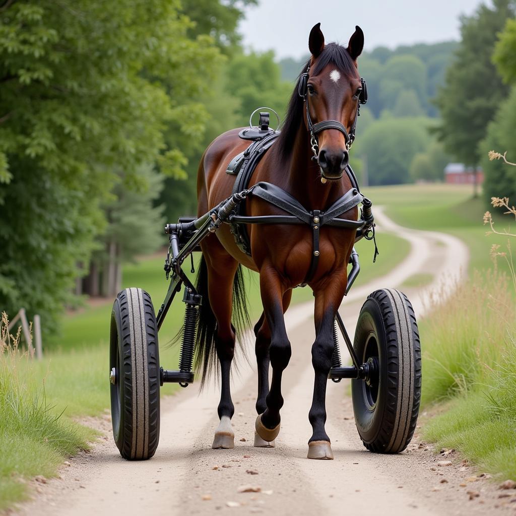 Pneumatic Jog Cart for Rough Terrain