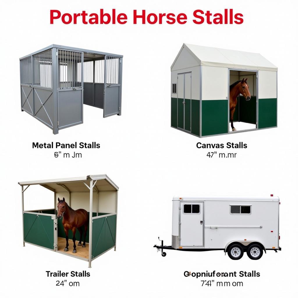 Different Types of Portable Horse Stalls