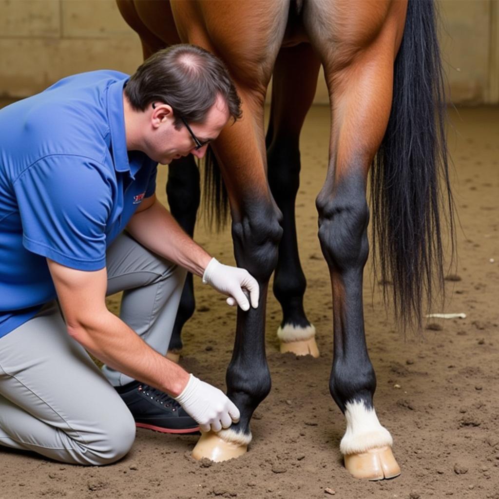 Pre-Purchase Exam for a Quarter Horse Draft Cross