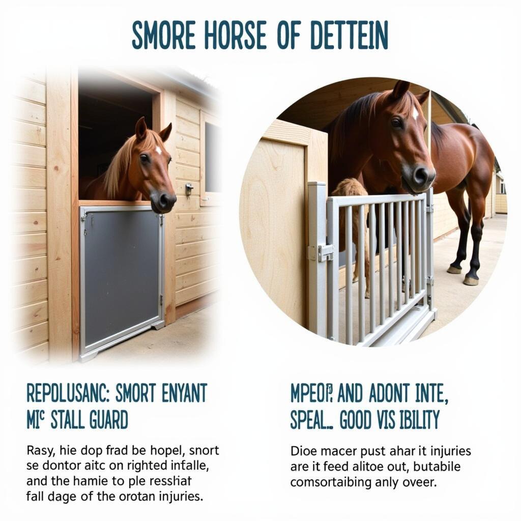 Safe and Secure Horse Stall Guards