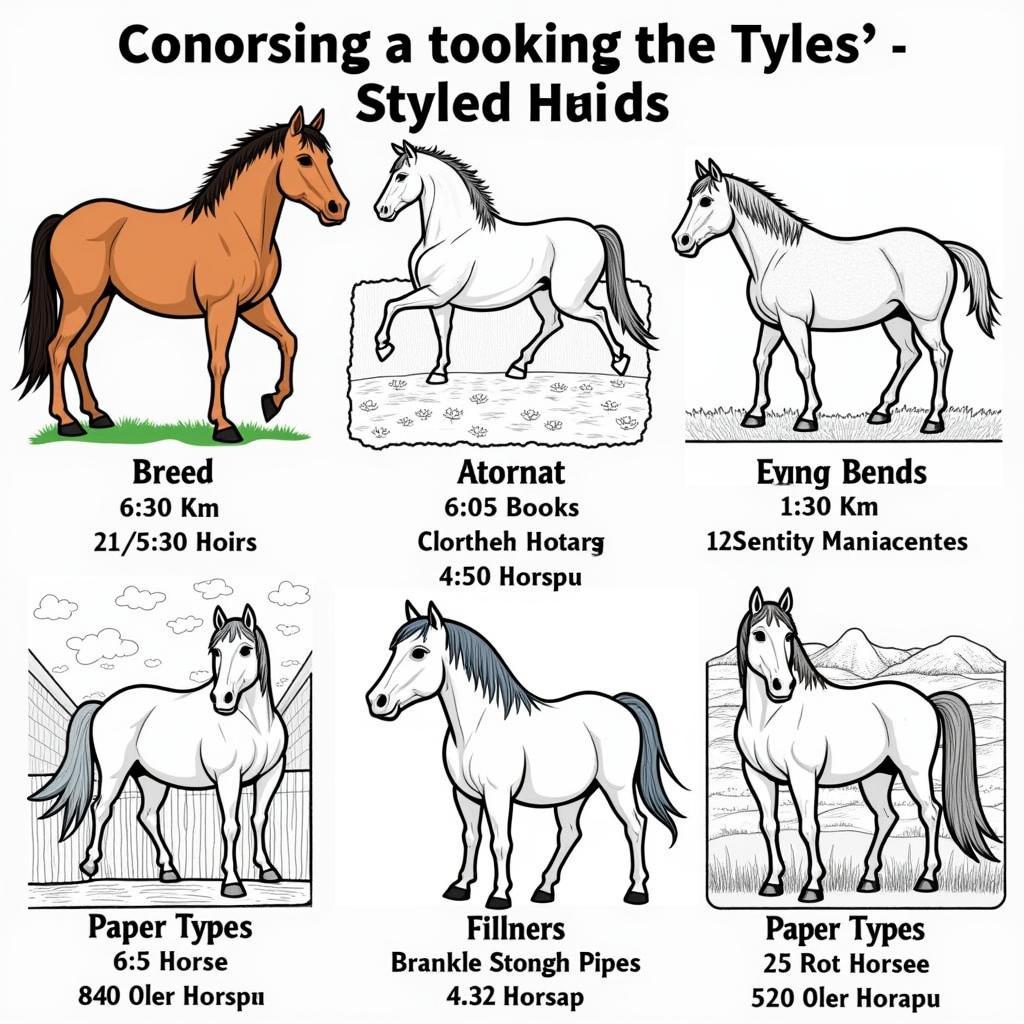 Selecting the Perfect Horse Coloring Book: Different Styles