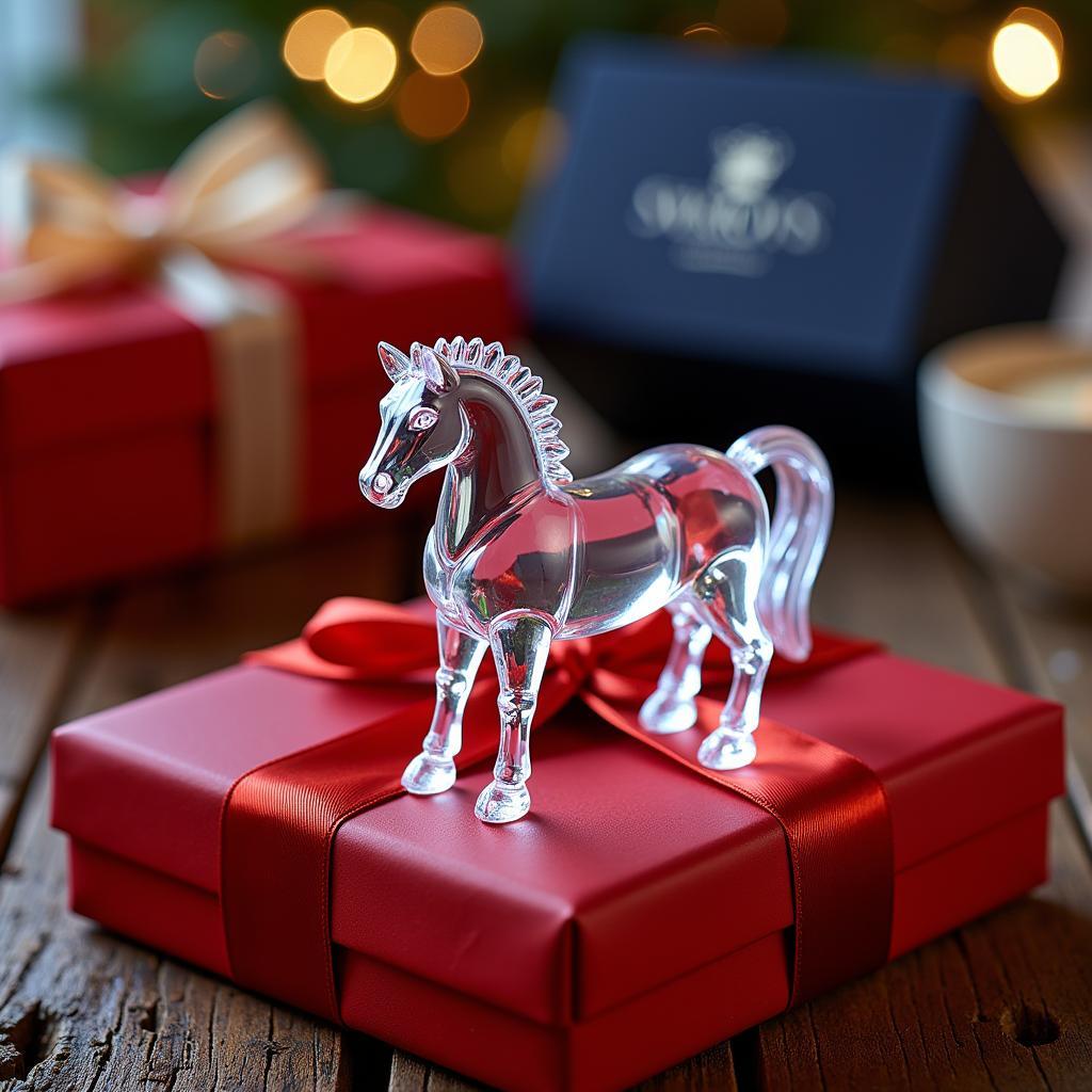 Swarovski Crystal Horse Figurine as a Gift