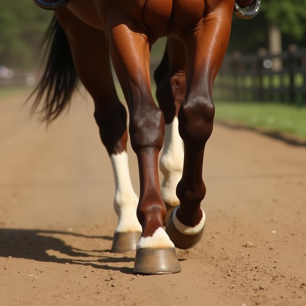 Tennessee Walking Horse demonstrating the running walk